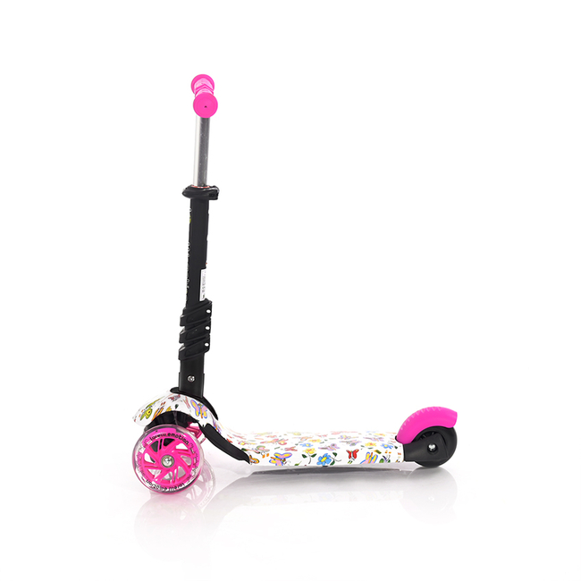 Lorelli Scooter Smart Μετατρεπόμενο Παιδικό Πατίνι με Κάθισμα LED 3 ετών Pink Butterfly 10390020021