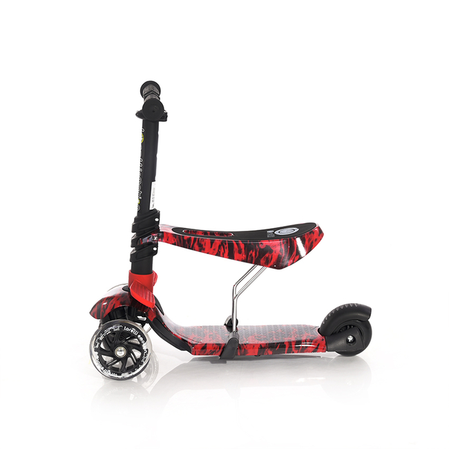 Lorelli Scooter Smart Μετατρεπόμενο Παιδικό Πατίνι με Κάθισμα LED 3 ετών Red Fire 10390020023