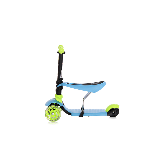 Lorelli Scooter Smart PLUS Μετατρεπόμενο Παιδικό Πατίνι με Λαβή Κάθισμα LED 3 ετών Blue Green 10390030020