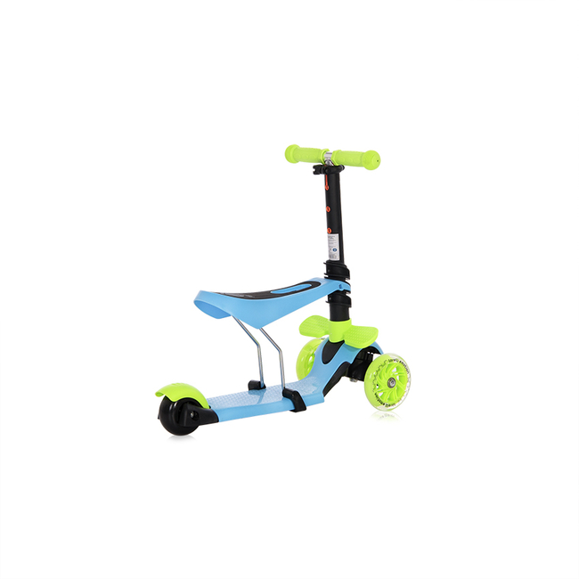 Lorelli Scooter Smart PLUS Μετατρεπόμενο Παιδικό Πατίνι με Λαβή Κάθισμα LED 3 ετών Blue Green 10390030020