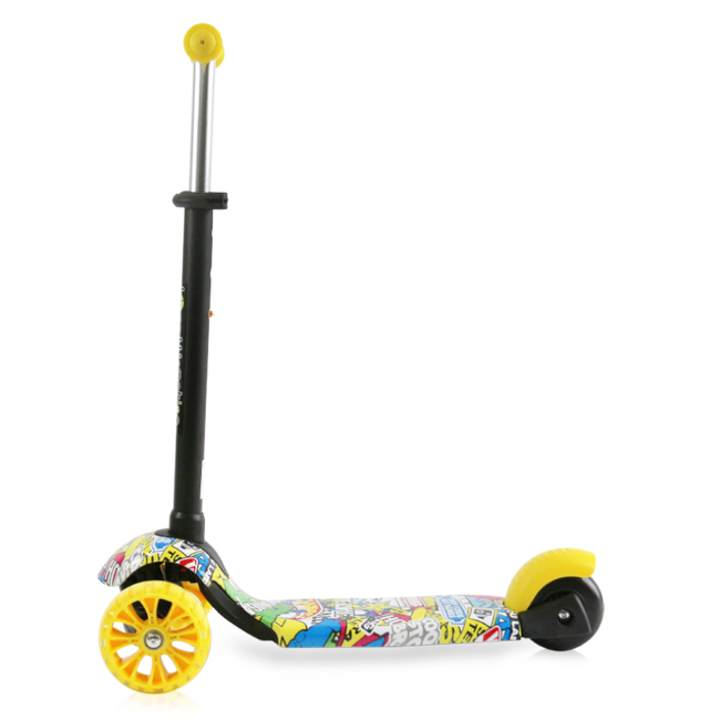 Lorelli Draxter PLUS Children's Scooter with Parent Handle LED 3 years Graffity Smile 10390140019