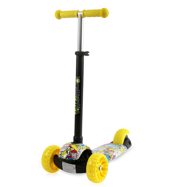 Lorelli Draxter PLUS Children's Scooter with Parent Handle LED 3 years Graffity Smile 10390140019