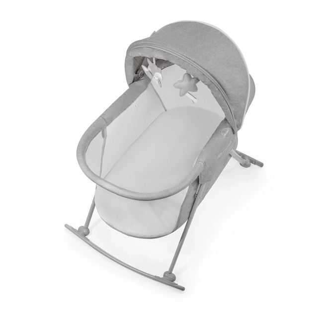 Kinderkraft LOVI Βρεφικό Λίκνο 3 σε 1 Grey KKLLOVIGRY0000