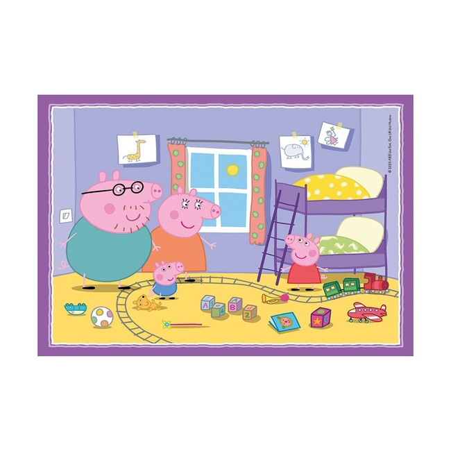Clementoni Children's Puzzle 4 in 1 Supercolor Peppa Pig 12-16-20-24 pcs