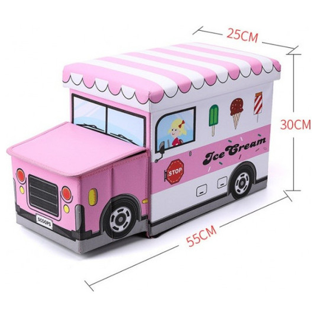 Toy Foldable Storage Box - Pink