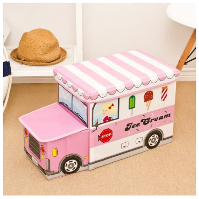 Toy Foldable Storage Box - Pink