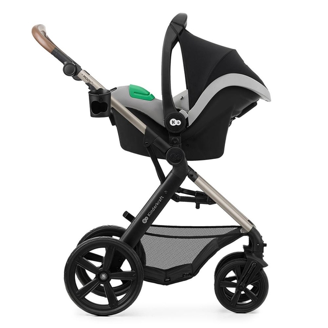 Kinderkraft MOOV2 3 in 1 Baby Travel Set 0 to 27kg Mink Moonlight Grey KSMOOV02GRYEV00