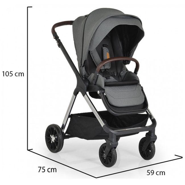 Cangaroo Empire 3 in 1 Σύστημα Μεταφοράς 0-22 kg με Αξεσουάρ Dark Grey 3800146235925