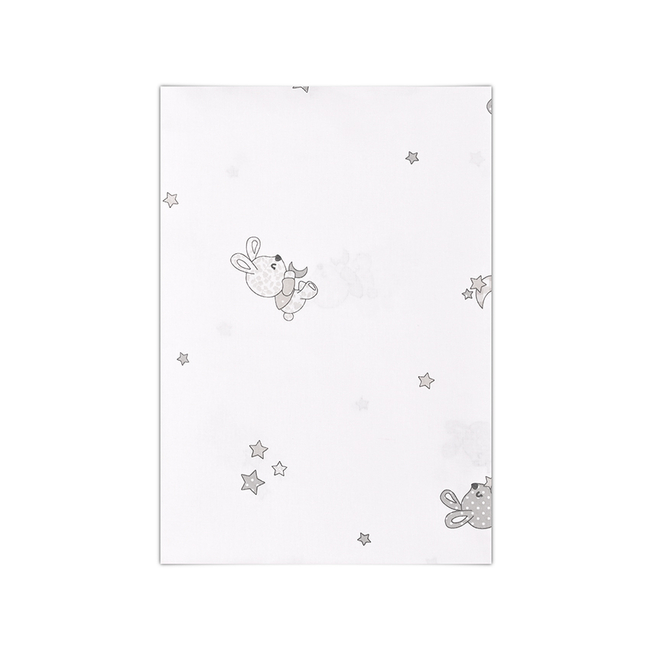 Lorelli FLAT SHEET 150/100cm LITTLE RABBITS GREY 20051326601