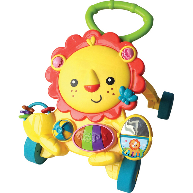 Activity Baby Walker Bertoni Lion 2 σε 1 - Yellow