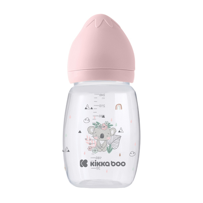 Kikka Boo Plastic Bottle 260 ml Anti Colic 3+ m Savanna Pink 31302020097