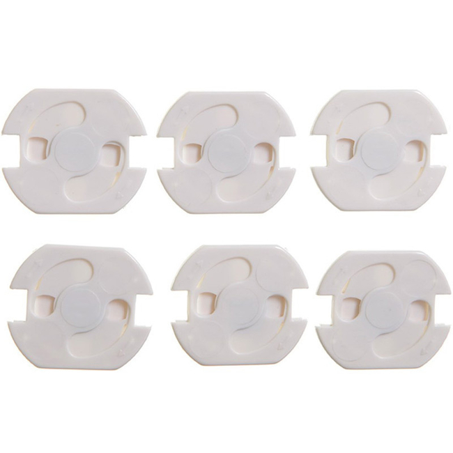 Dreambaby Protective Covers for Sockets made of Plastic in White Color 6pcs BR74712
