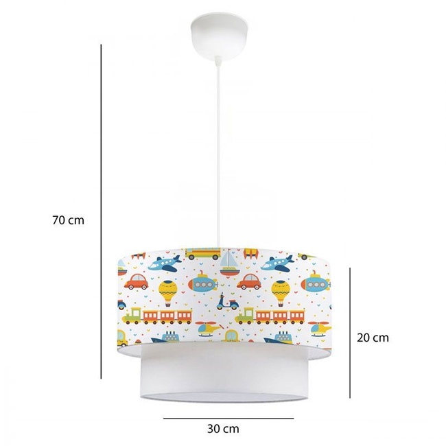 Children's ceiling lamp Sarty pakoworld colorful Φ30x70cm