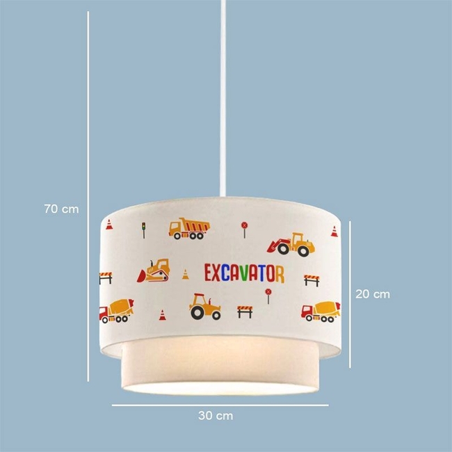 Children's ceiling lamp Jannah pakoworld colorful Φ30x70cm