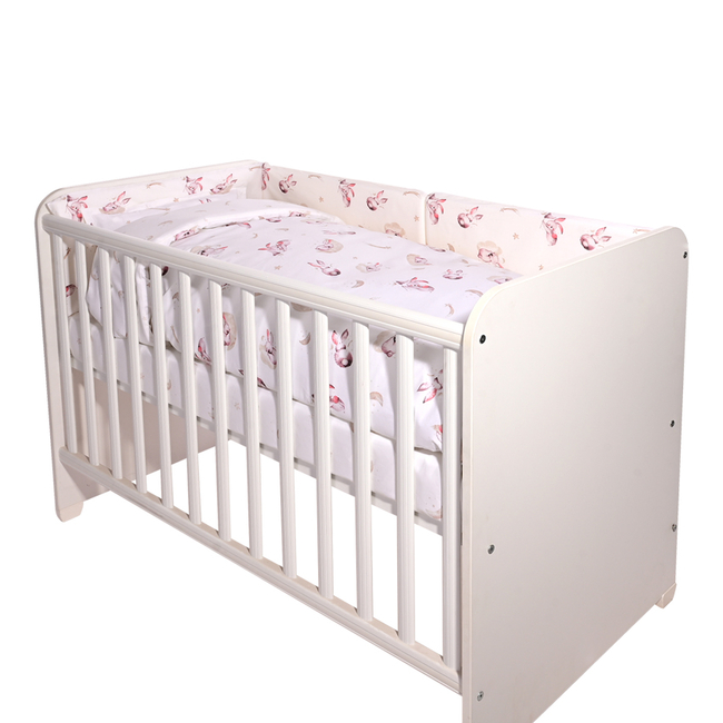 Lorelli Set Smile Σετ Προίκας Μωρού 60x120cm για Κούνια 6 τμχ Beige Bunnies 20801155501