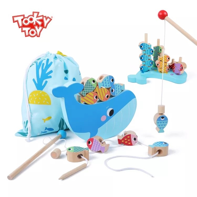 Tooky Toys Tooky Toy TH698 Πολυλειτουργικό παιχνίδι ψαρέματος 25 τμχ 6972633373681