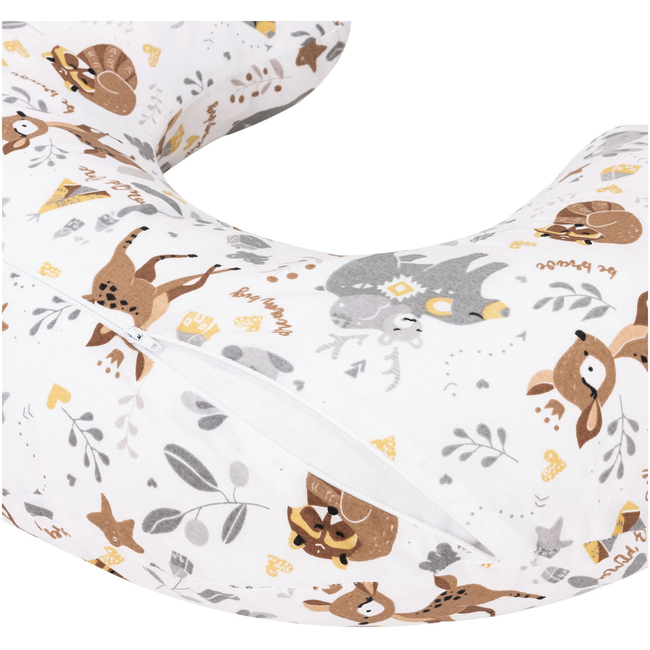 JUKKI Nursing Pillow with cover 60 x 40 x 15cm Magical Woodland