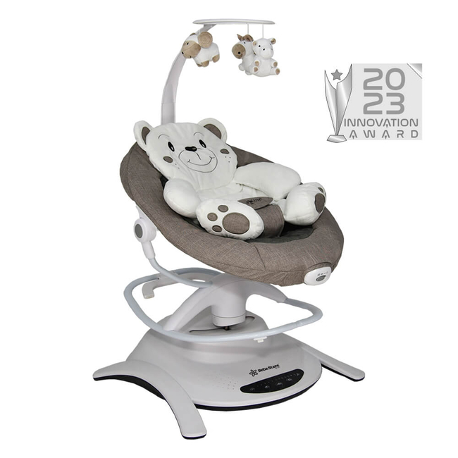 BEBE STARS ΡΗΛΑΞ & ΚΟΥΝΙΑ ΗΛΕΚΤΡΙΚΗ IMAGINE 2 IN 1 BROWN 255-182 (Δώρο Super Απαλή Κουβερτούλα)