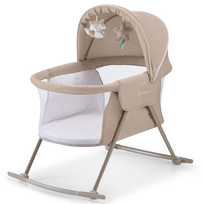 Kinderkraft LOVI Βρεφικό Λίκνο 3 σε 1 Beige KKLLOVIBEG0000