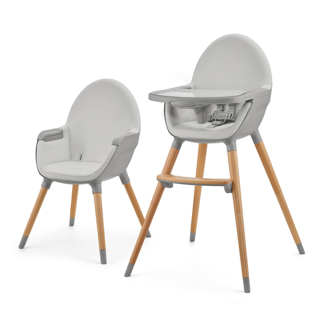 Kinderkraft  Fini 2 in 1 Convertible Children High Chair - Grey (KHFINI02GRY0000)