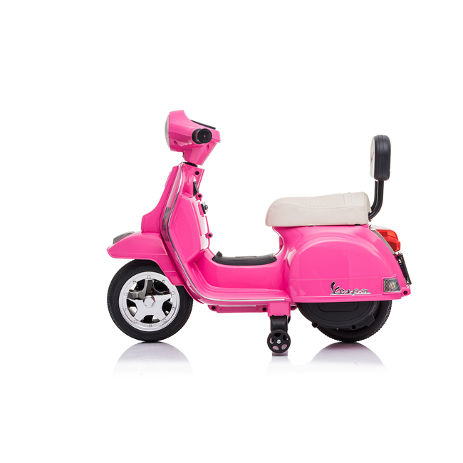 Kikka Boo Vespa PX150 Επαναφορτιζόμενη παιδική μοτοσικλέτα με άδεια Pink 31006050377