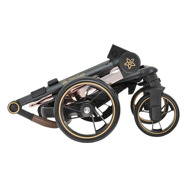 Bebe Stars Torro 3 in 1 Baby Sroller with reversible seat Graphite 360T-189
