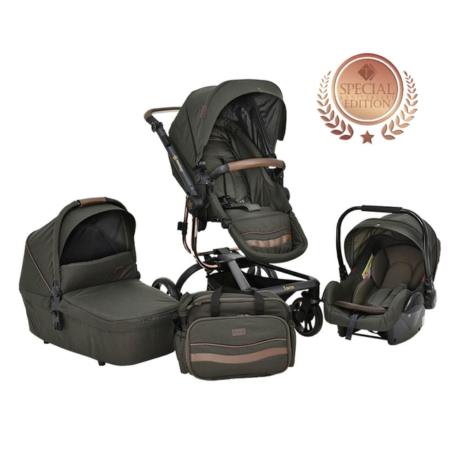 Bebe Stars Torro 3 in 1 Baby Sroller with reversible seat Graphite 360T-189