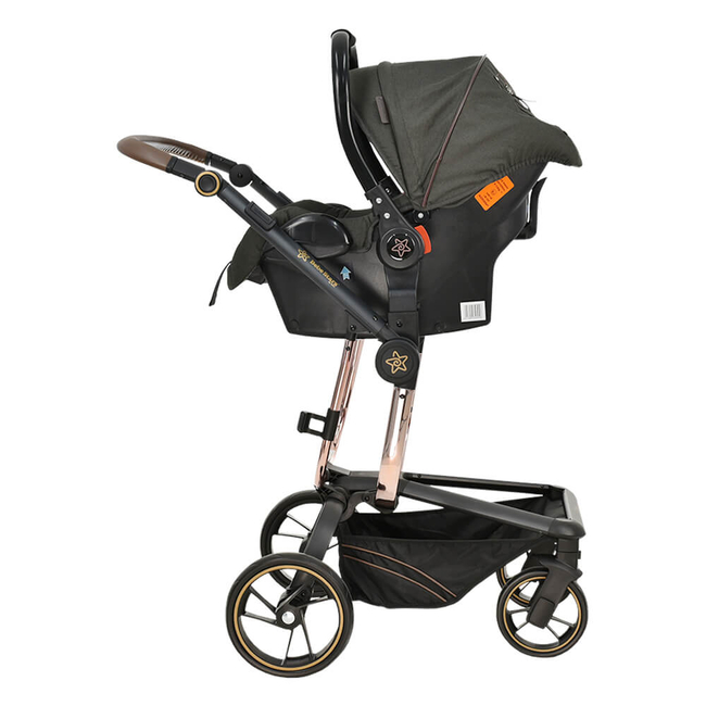 Bebe Stars Torro 3 in 1 Baby Sroller with reversible seat Graphite 360T-189