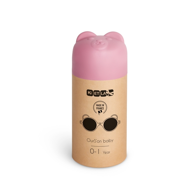 KiETLA: 2-4 Year Old Light Pink Ourson Sunglasses