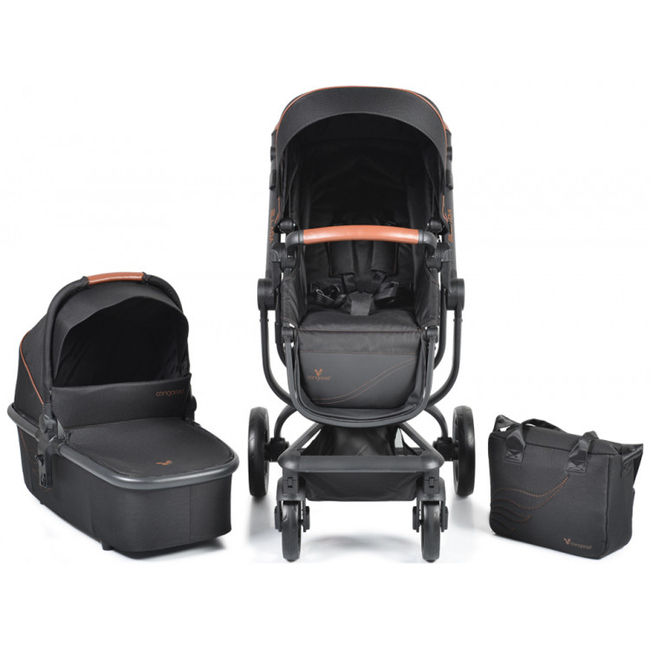 Cangaroo Ellada 2 in 1 Baby Stroller 0+ months Black 3800146235635