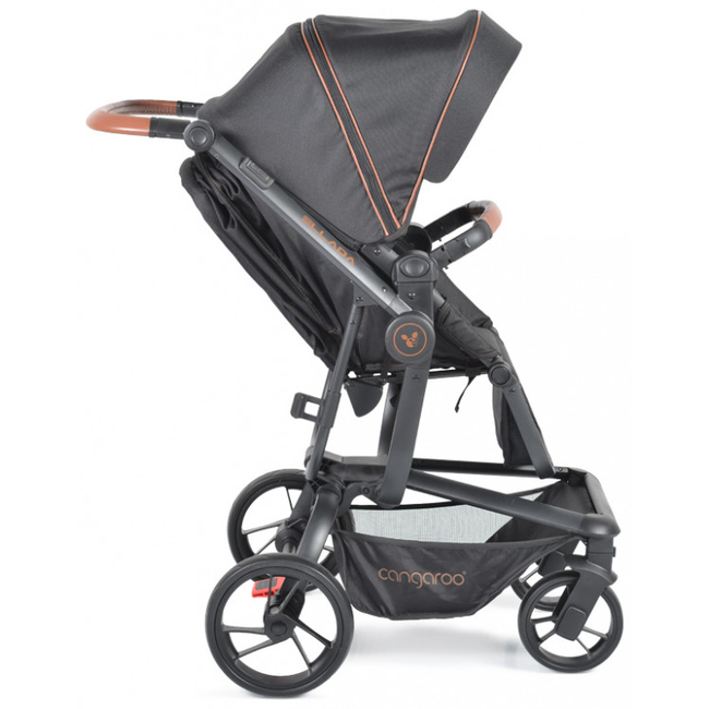 Cangaroo Ellada 2 in 1 Baby Stroller 0+ months Black 3800146235635