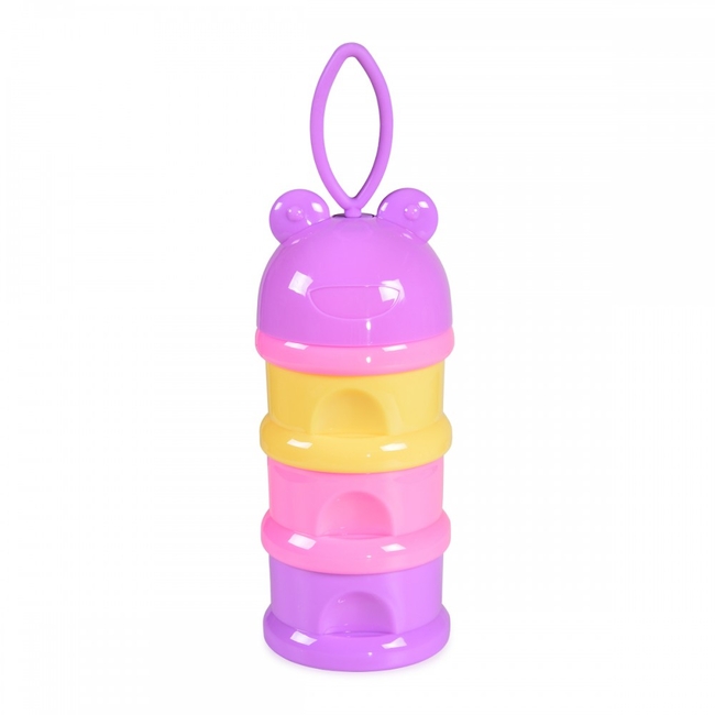 Cangaroo PInk Frog M1670 4 Tier Baby Bottle Powder Dispenser