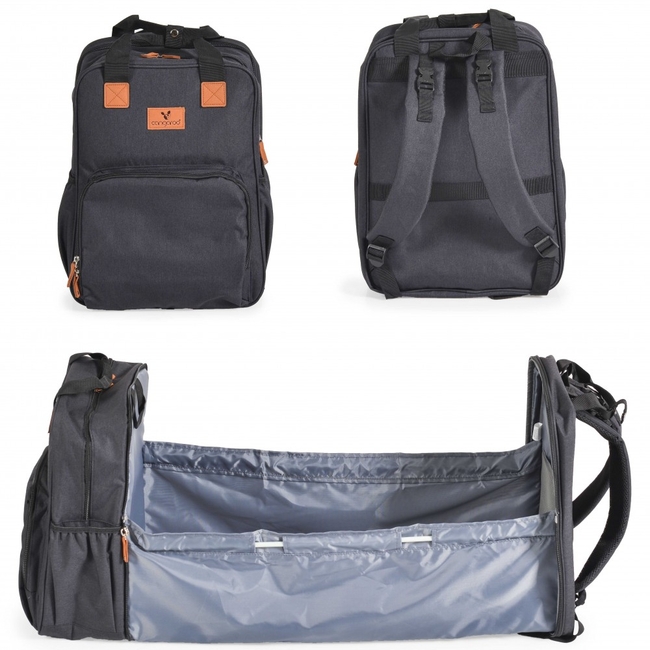Cangaroo Liana Bag-Cot Backpack Black 3800146268732