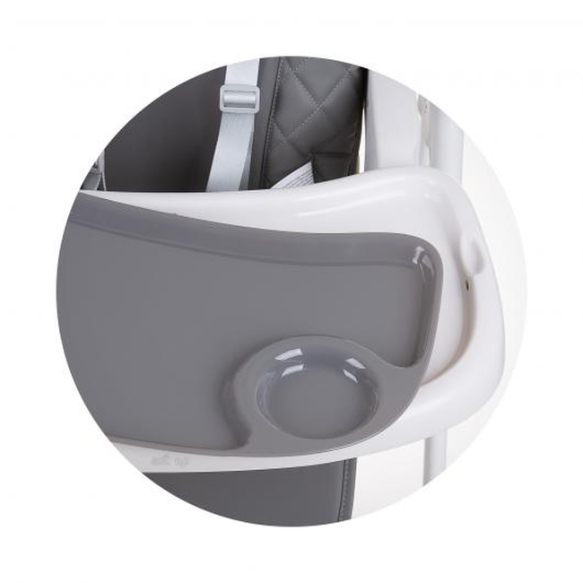 Chipolino Eat Up Ρυθμιζόμενη Παιδική Καρέκλα Φαγητού - Graphite STHEU02301GT (Δώρο Μπολ Φαγητού με κουταλάκι)