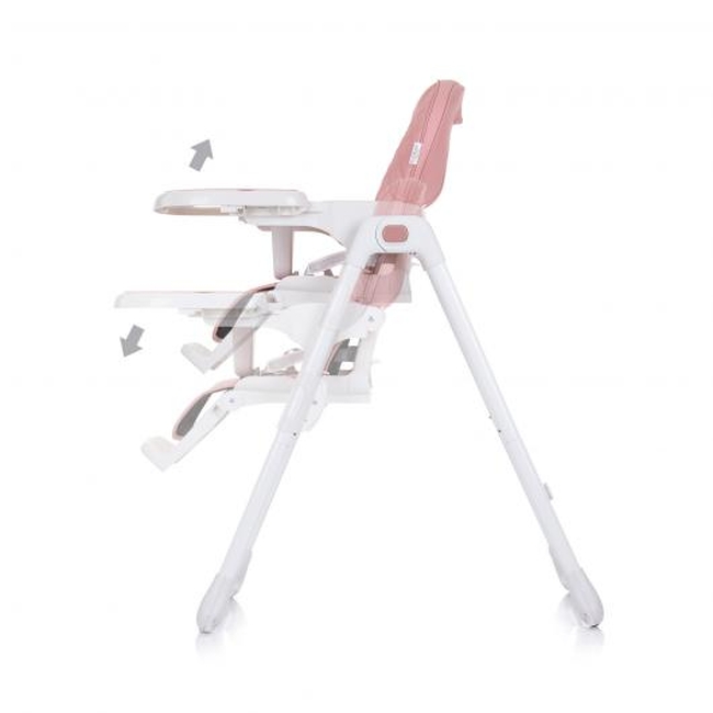 Chipolino Eat Up Ρυθμιζόμενη Παιδική Καρέκλα Φαγητού - Rose Water STHEU02304RW (Δώρο Μπολ Φαγητού με κουταλάκι)