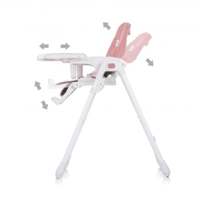 Chipolino Eat Up Ρυθμιζόμενη Παιδική Καρέκλα Φαγητού - Rose Water STHEU02304RW (Δώρο Μπολ Φαγητού με κουταλάκι)