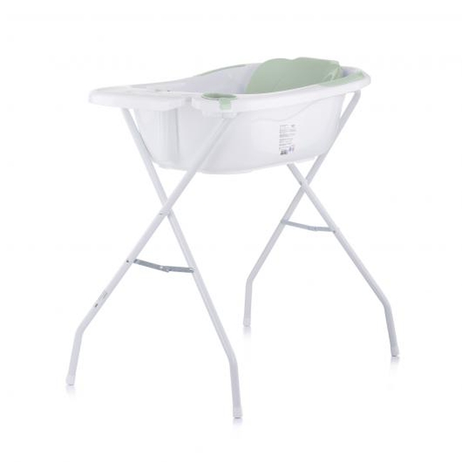 Chipolino Set bath tub, baby bath bed and stand Vela 87cm Mint