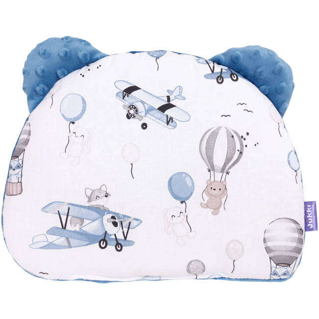 Jukki Baby Φωλιά Για Βρέφη 100x55 Σετ 5 τμχ Υφασμα Minky Balloon Travel Blue Denim 5904506810857