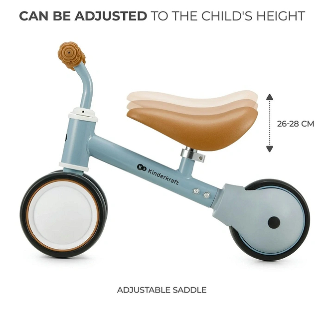 Kinderkraft Cutie Mini Παιδικό Ποδήλατο Ισορροπίας 12+ μηνων Light Blue KRCUTI00BLU0000