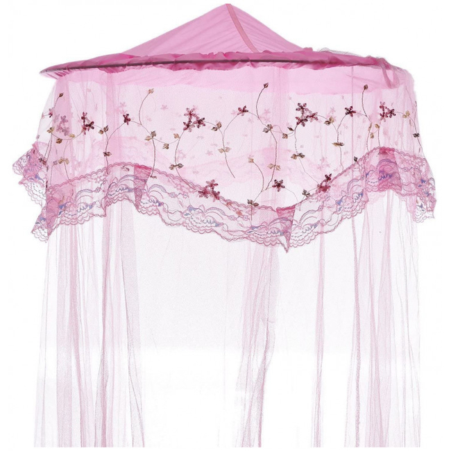 Romantic House Princess Dreamy Canopy, Kids Room Play Tents Baby Anti Mosquito net for Bed, Nursery Canopy Perfect Decoration 2.6m x 11m Pink X000YYMHFV