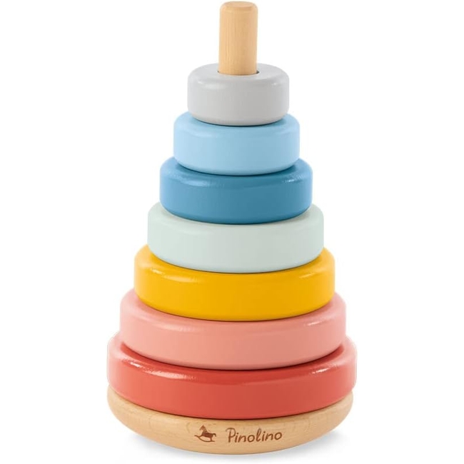 Pinolino Ruby Wooden Pyramid Toy 12+m colorful stacking toy