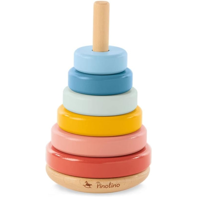 Pinolino Ruby Wooden Pyramid Toy 12+m colorful stacking toy