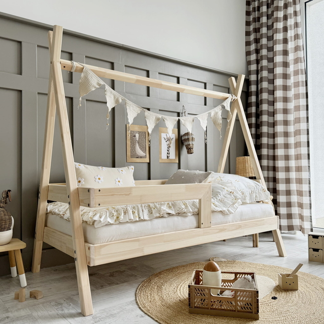 Luletto Tipi Plus – Κρεβάτι Tipi Με Ίσια Κάγκελα & Συρτάρι Με 2η Θέση Ύπνου