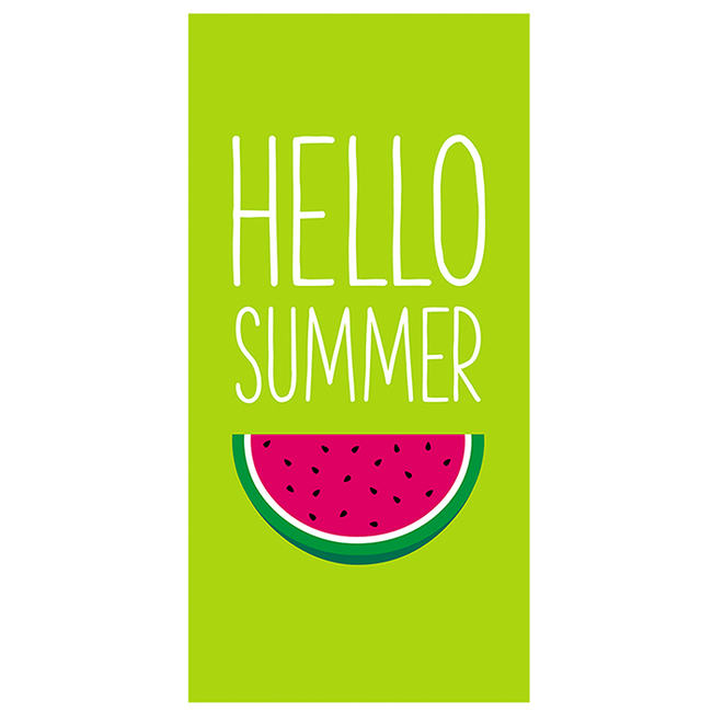 Beach Towel 140 x 70 cm Microfiber - hello summer (042213400001)