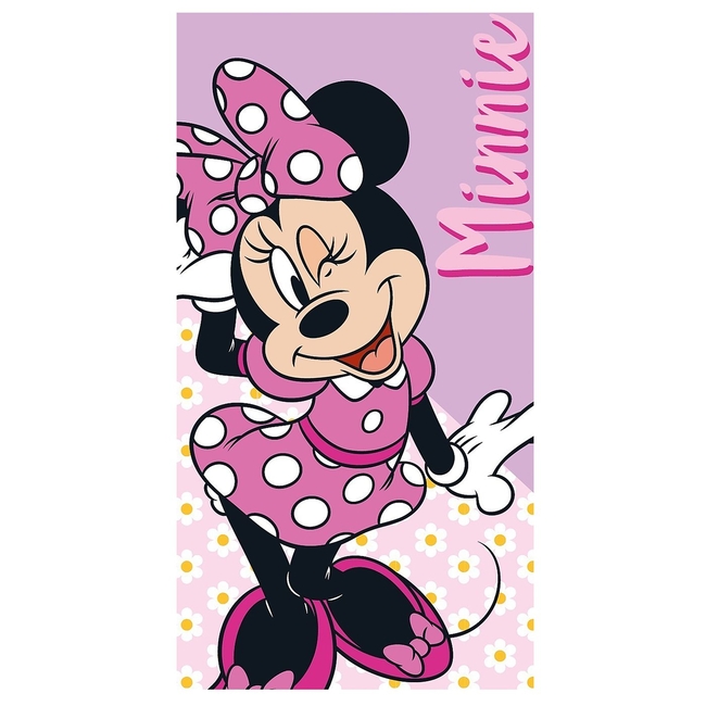 Disney Πετσέτα Θαλάσσης Microfiber Minnie 140x70cm Ροζ