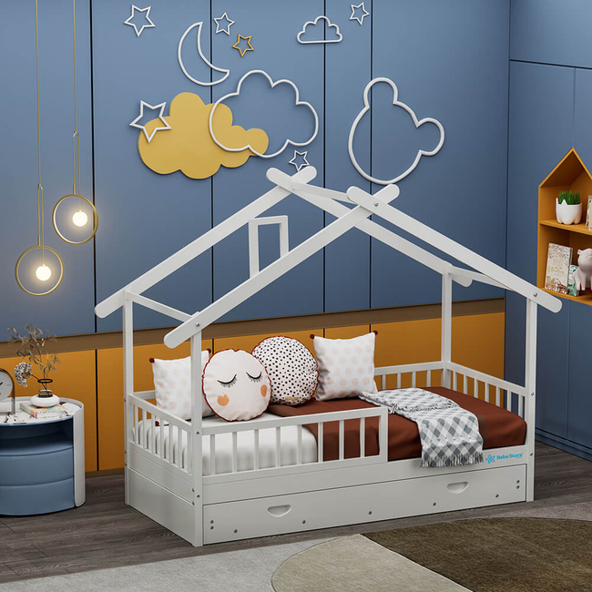 Bebe Stars Moonlight Παιδικό Κρεβάτι Montessori για στρώμα 90x200cm 436-02