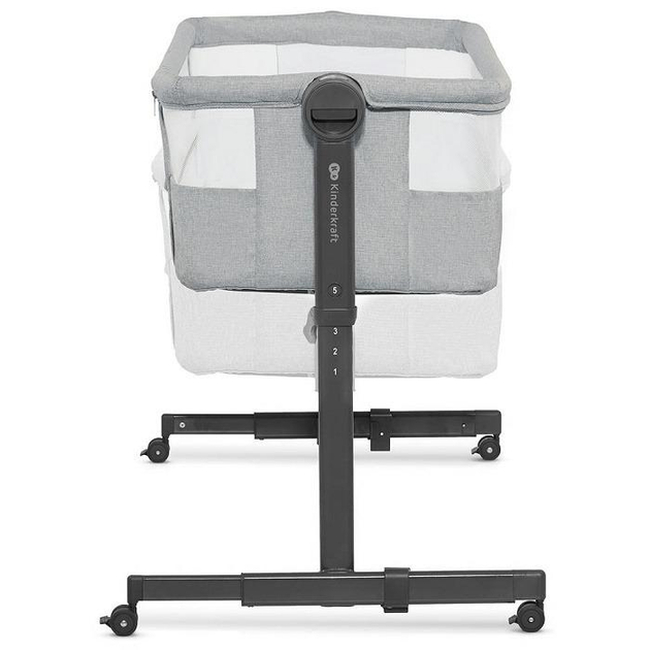 Kinderkraft Neste UP 2 Adjustable Cradle with Mattress Light Grey KLNEUP02LGR0000