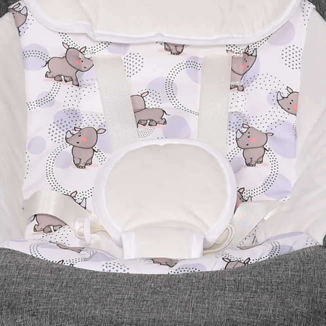 Lorelli Twinkle Ηλεκτρική Κούνια με Χειριστήριο Γονέα 0+ μ Pink Rhino 10090080003 (Δώρο Super Απαλή Κουβερτούλα)