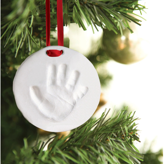 Pearhead Christmas Hanging Ball with Your Baby's Footprint Red Ribbon 12.7cm PH-50010