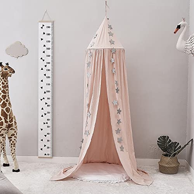 OEM Large Princely Cotton Mosquito Net For Kids Room Pink